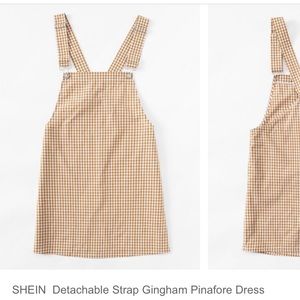 SHEIN size S gingham overall dress